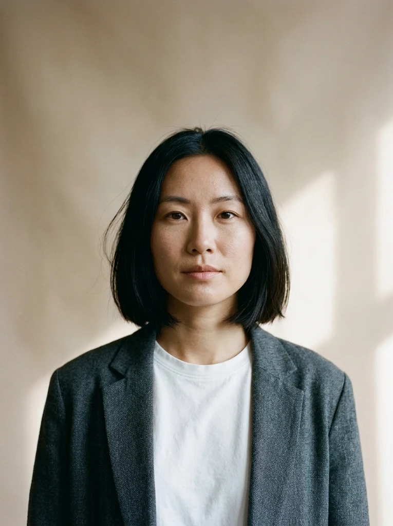 AI-generated adult portrait before styling