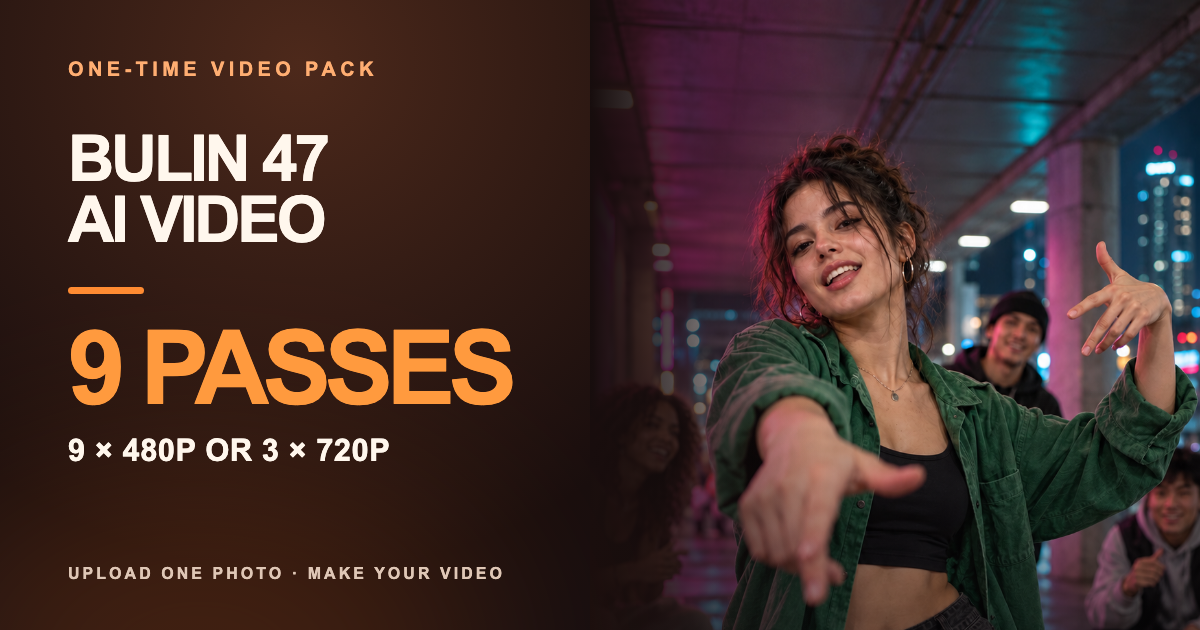 Bulin 47 AI Video - 9 Pass Pack product artwork