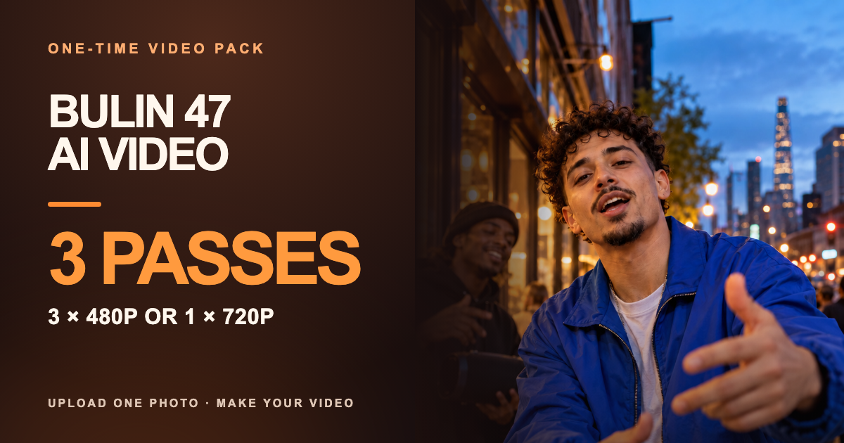Bulin 47 AI Video - 3 Pass Pack product artwork